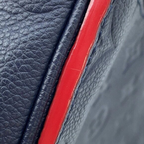 LOUIS VUITTON Pochette Metis Size MM Monogram Empreinte Leather Marine Rouge - Picture 5 of 15